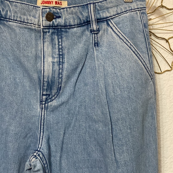Nwt Johnny was Noah pleated denim trousers size 28 - Picture 5 of 9